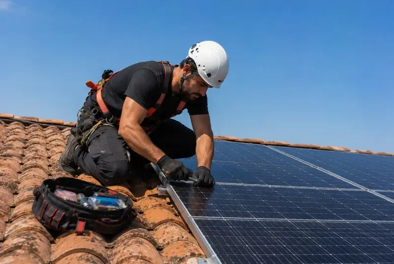 Maintenance et monitoring de panneaux solaires aux Herbiers
